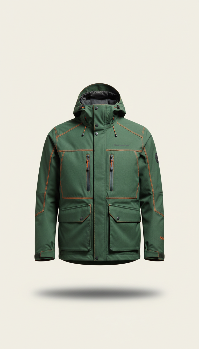 Waterproof Adventure Jacket With Reinforced Seams
